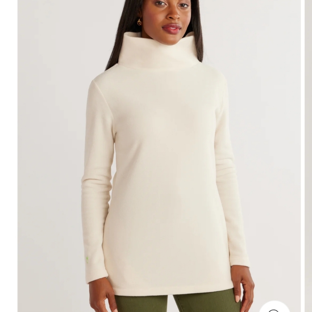 Dudley Stephens Turtleneck Vello Fleece Pullover Tunic Length - Picture 9 of 9
